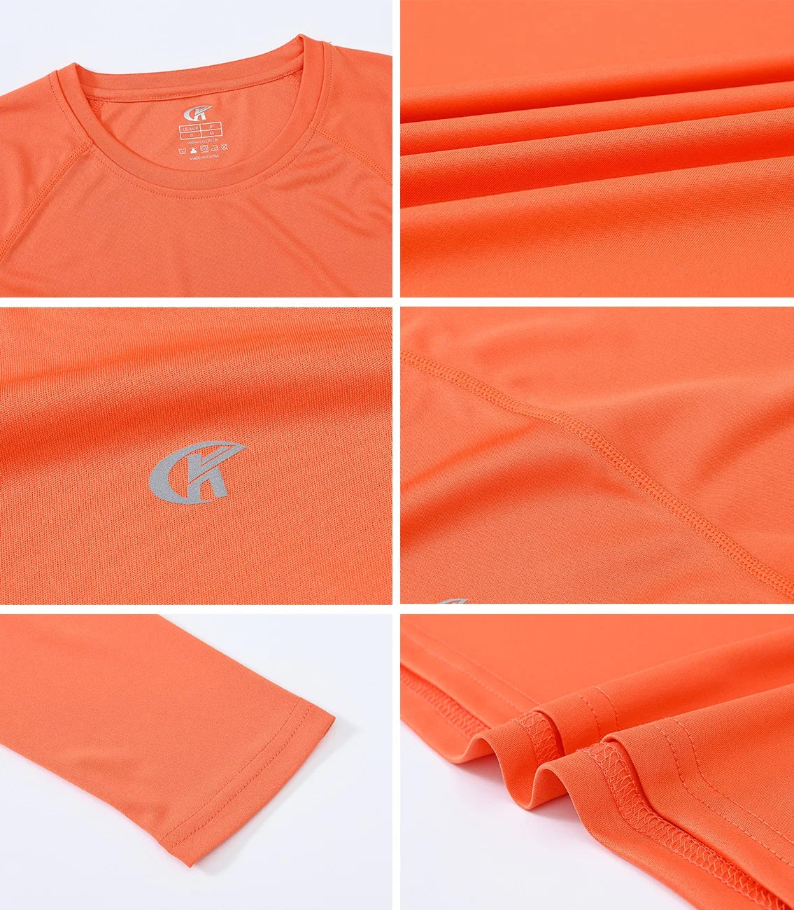 Men UPF 50+ Long Sleeve T-Shirt, Rash Guard
