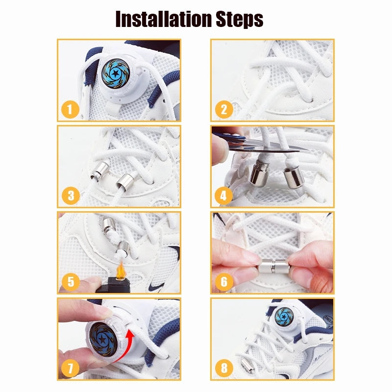 Elastic No-Tie Shoelaces for Trainers