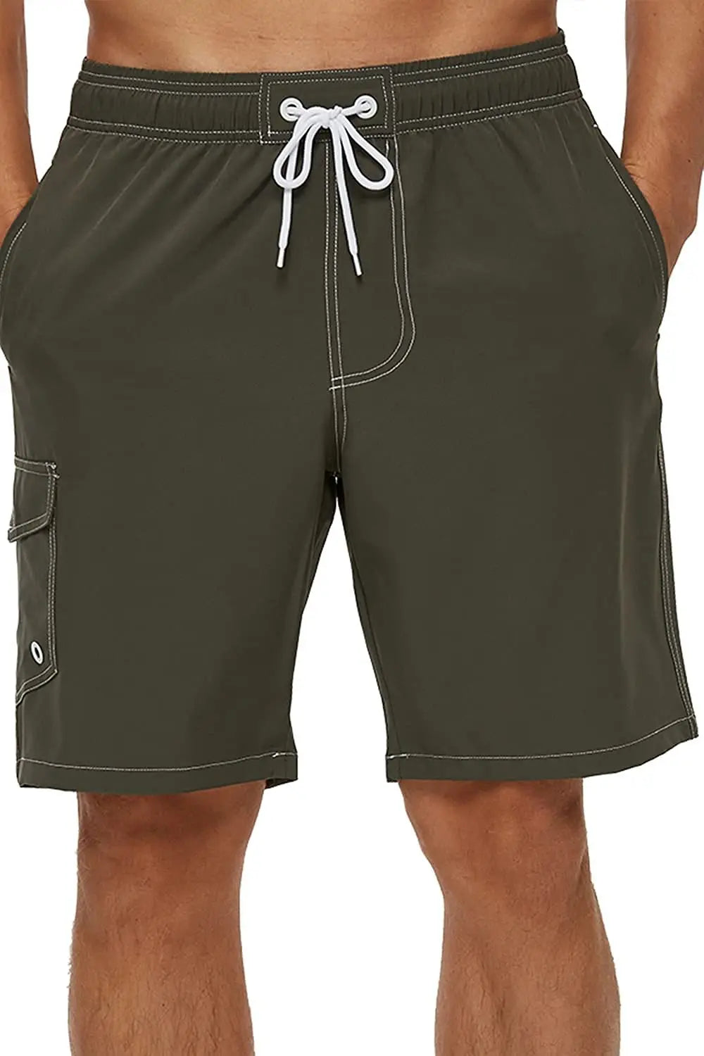 Men's Summer Beach Shorts Swimsuits Mesh Lined Swimwear