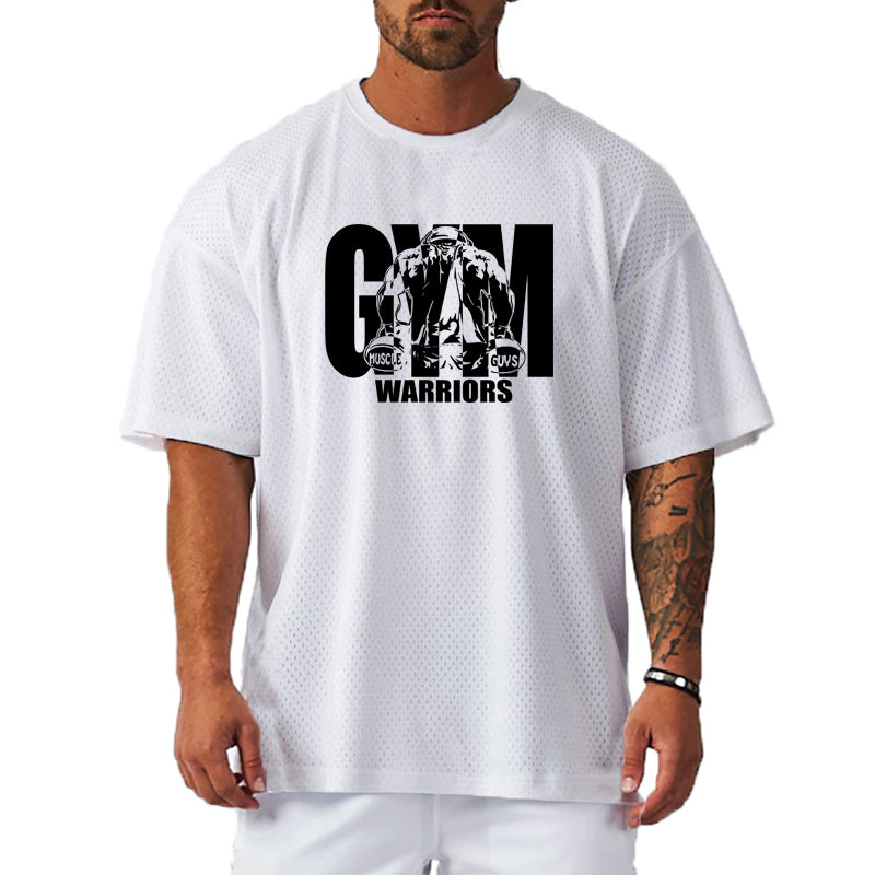 Men's Oversized Drop-Shoulder Gym T-Shirt, image 15 of 24
