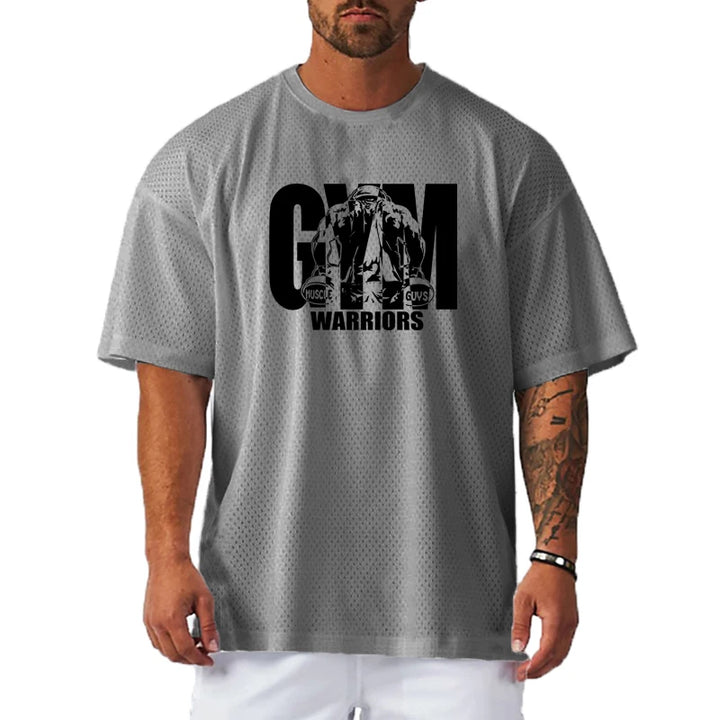 Men's Oversized Drop-Shoulder Gym T-Shirt
