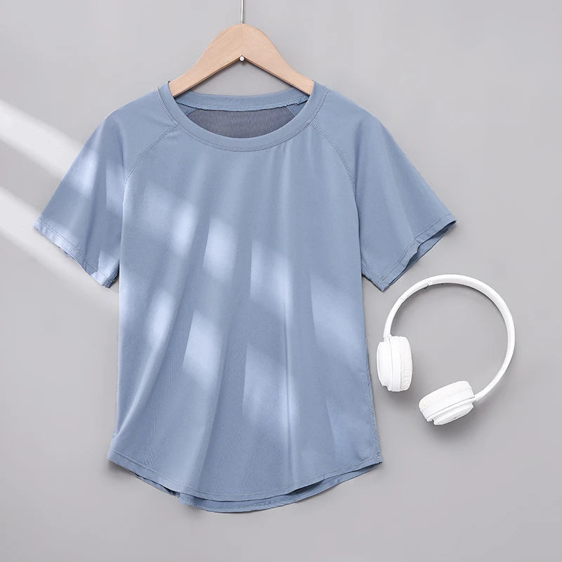 DRUR Yoga Tops Sportswear Woman Gym Shirts Breathable