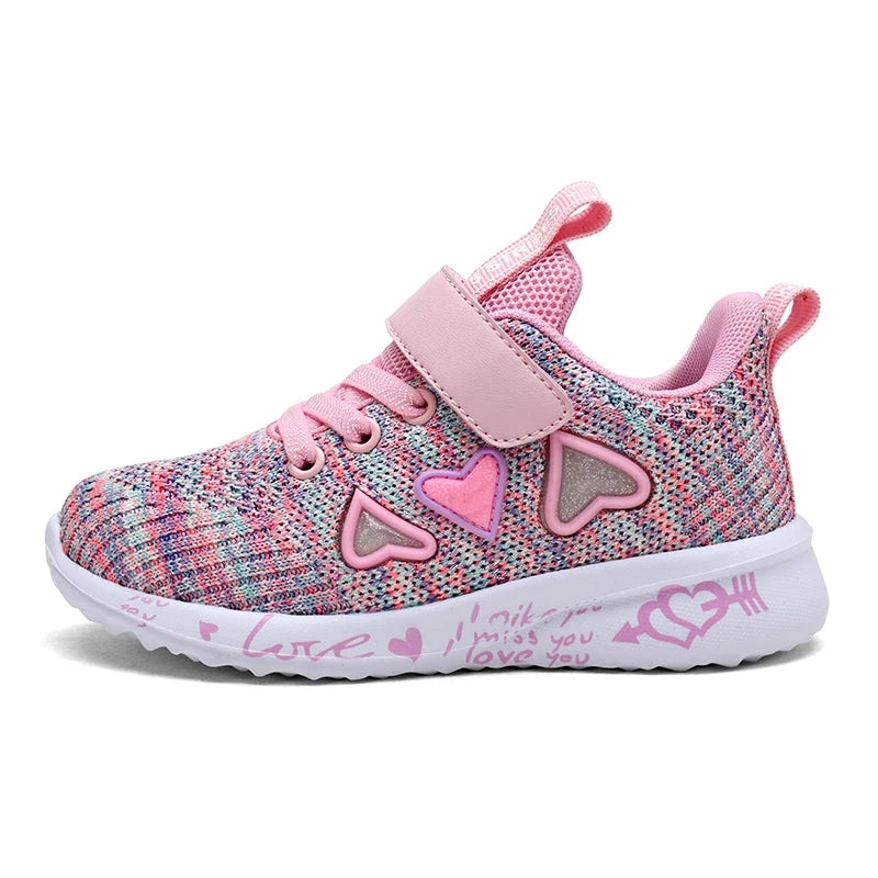 Girls Casual Shoes Light Mesh Sneakers Kids Summer