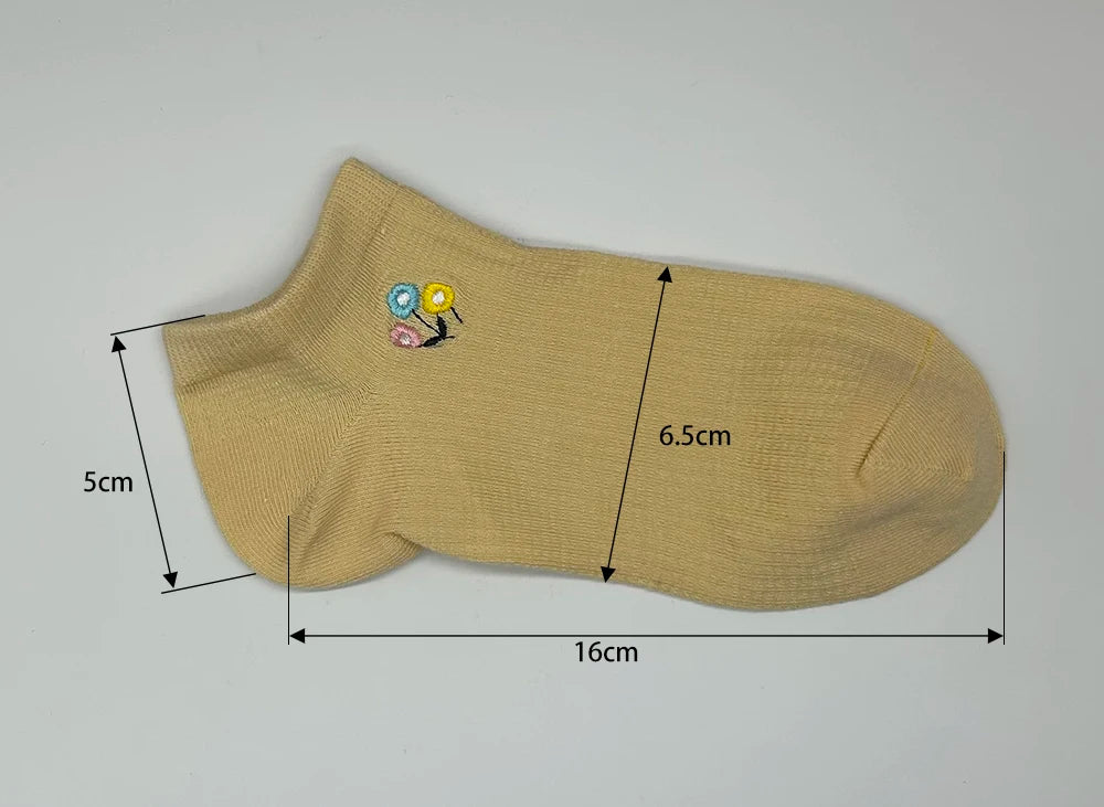 4 Pairs Cotton Women's Boat Socks No Show