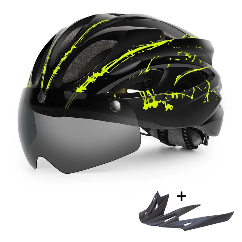 Lightweight Cycling Helmet with Goggles, image 14 of 18