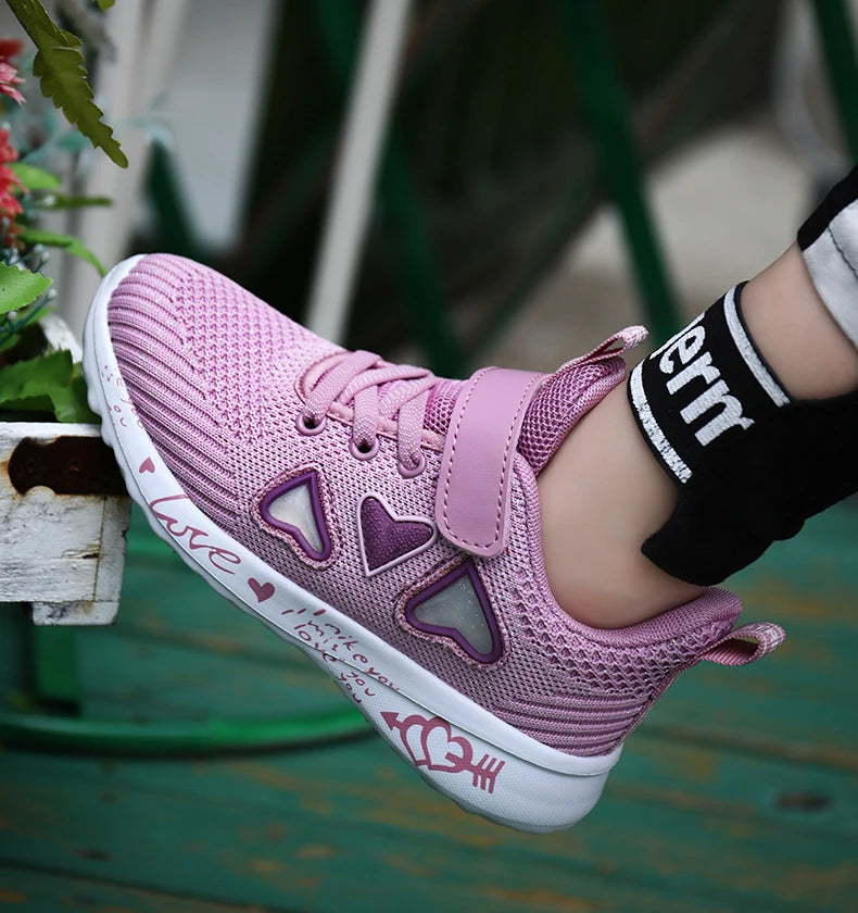 Girls Casual Shoes Light Mesh Sneakers Kids Summer