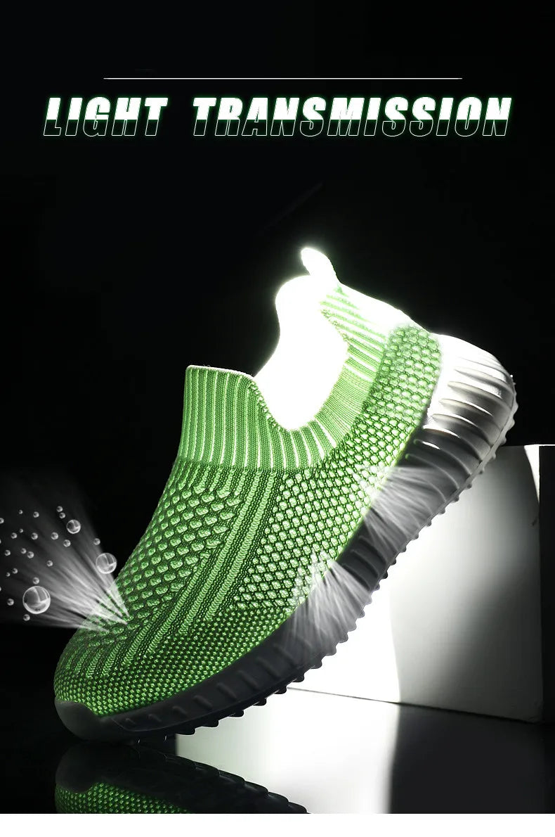 Kids' Slip-On Sock-Style Running Trainers, image 8 of 35