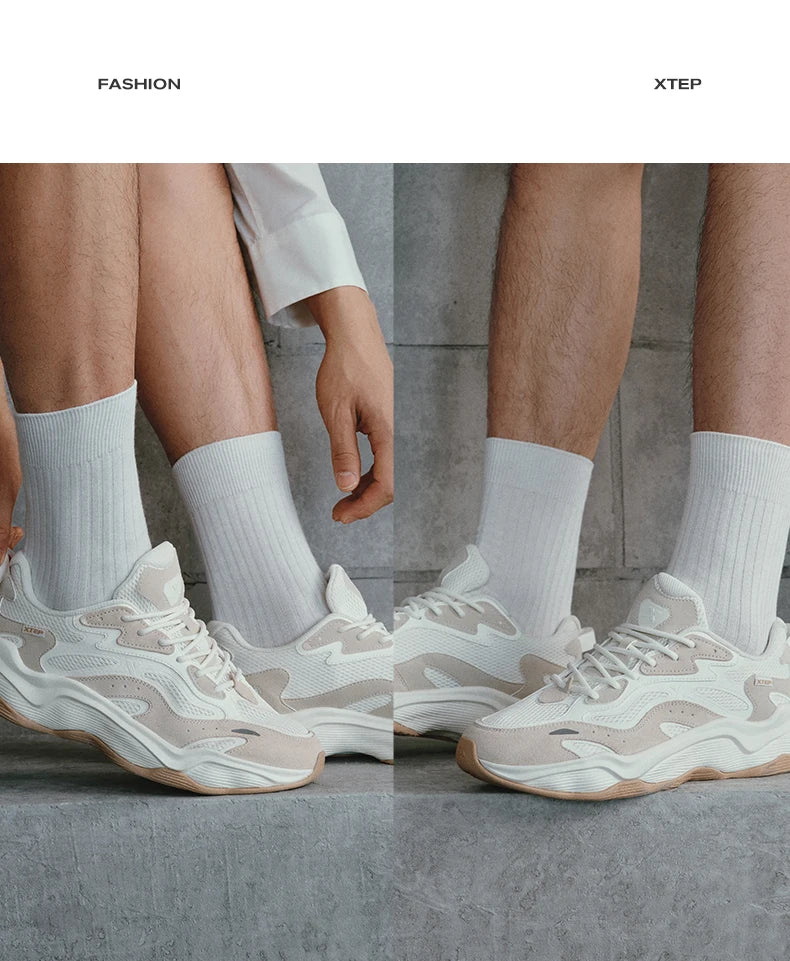 Xtep Casual Shoes Men 2024 Summer Comfortable Fashion