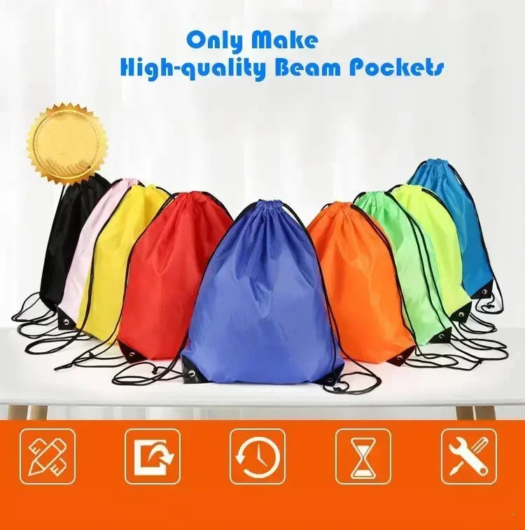 Eco Polyester Bundle Pocket Race Backpack Portable Waterproof