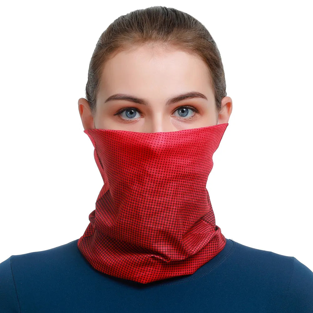 Unisex Gradient Print Bandana Neck Gaiter, image 13 of 44