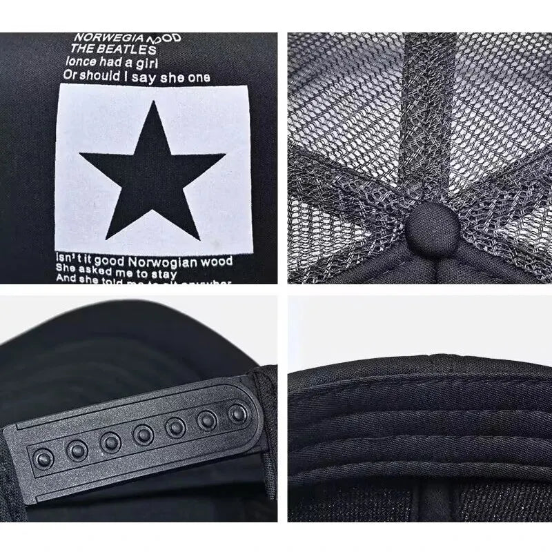 Unisex Mesh-Back Snapback Baseball Cap, image 4 of 17