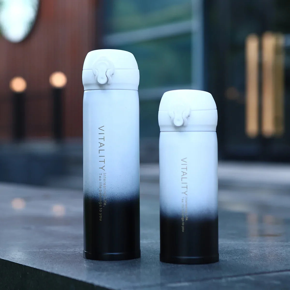 350/450ml Gradient Portable Thermal Insulation Vacuum Tumbler Cup