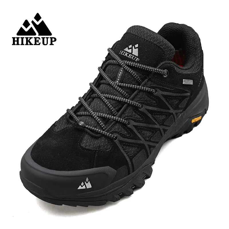 HIKEUP New Arrival Mens Hiking Shoes Breathable Lace
