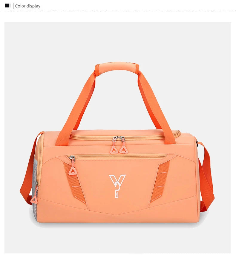 Women's Waterproof Gym Bag with Shoe Pocket