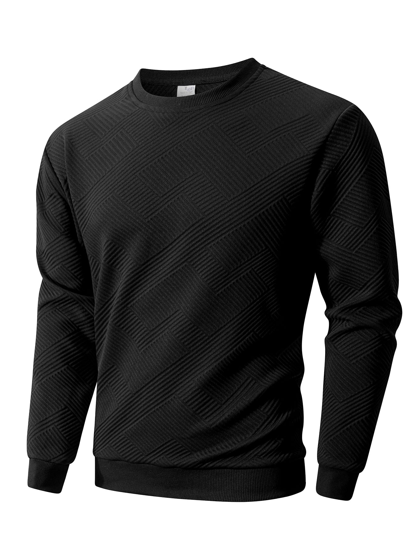 Men's Crew Neck Sweatshirts Spring Autumn Warm Basic