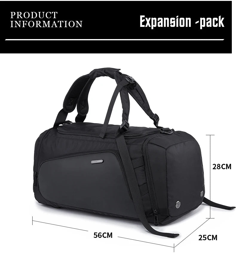 BANGE Men's Large Multi-Compartment Gym Bag, image 7 of 12