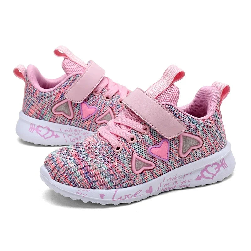 Girls Casual Shoes Light Mesh Sneakers Kids Summer