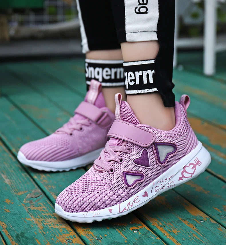 Girls Casual Shoes Light Mesh Sneakers Kids Summer