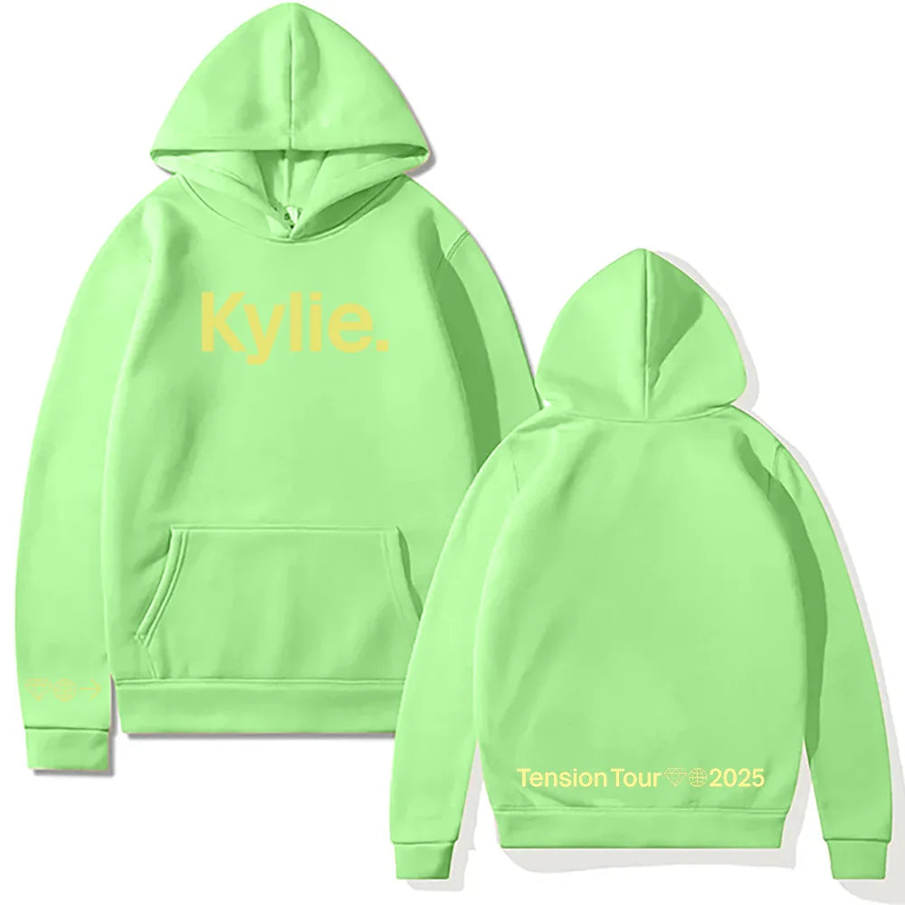 Kylie Minogue Tension Tour Logo Hoodie Hip Hop