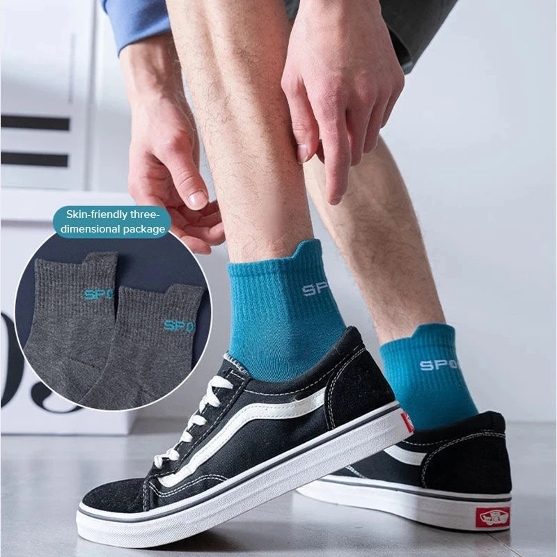 Men's Cotton Crew Socks, 10 or 20 Pairs