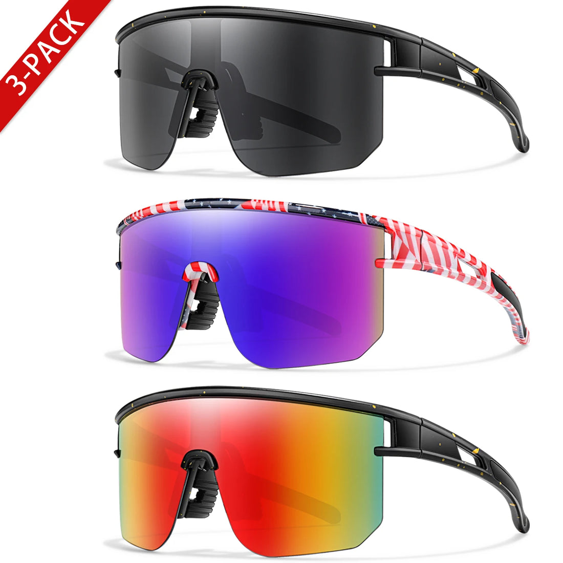 Kids' Flexible Cycling Sunglasses, Ages 3-8