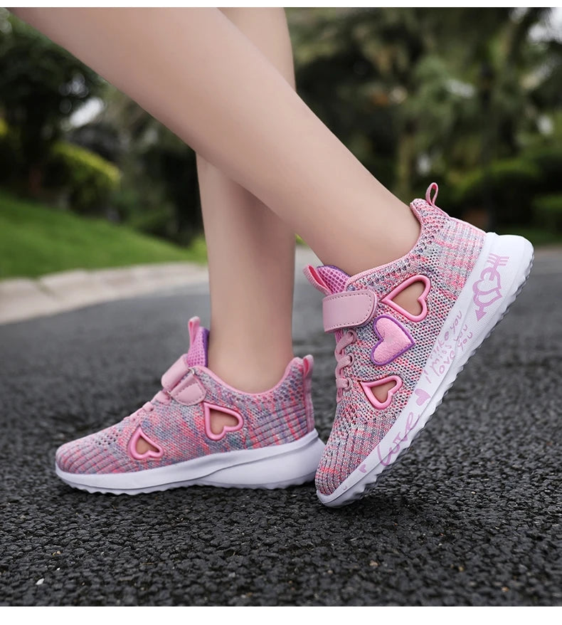 Girls Casual Shoes Light Mesh Sneakers Kids Summer