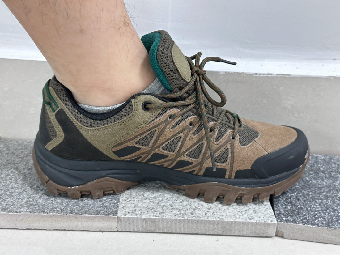 HIKEUP Men's Breathable Lace-Up Hiking Shoes