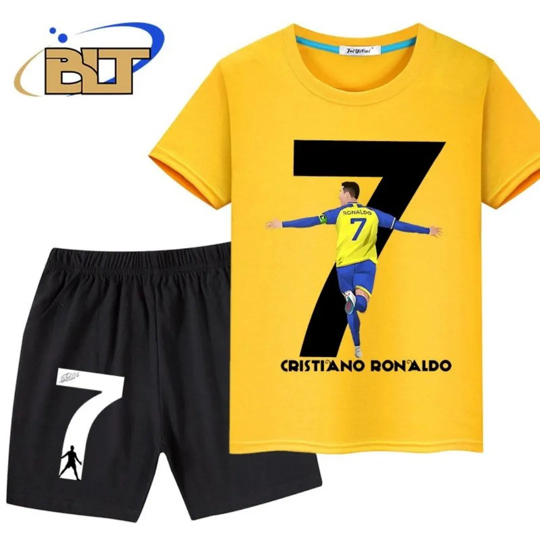 2025 Summer Ronaldo 3D Printed Summer Children's T-shirt