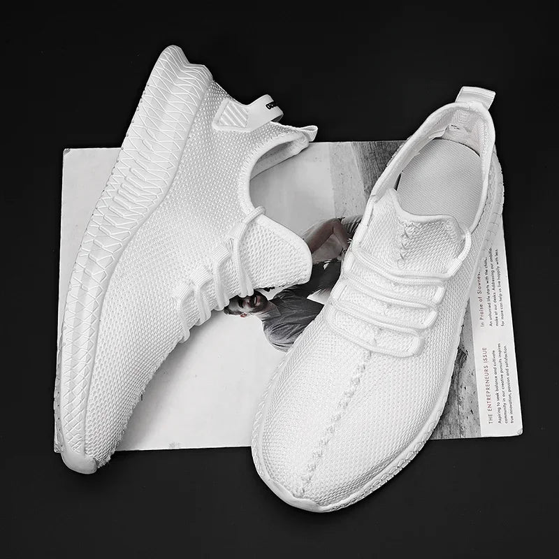 Men's Lightweight Mesh Running Trainers, image 21 of 30