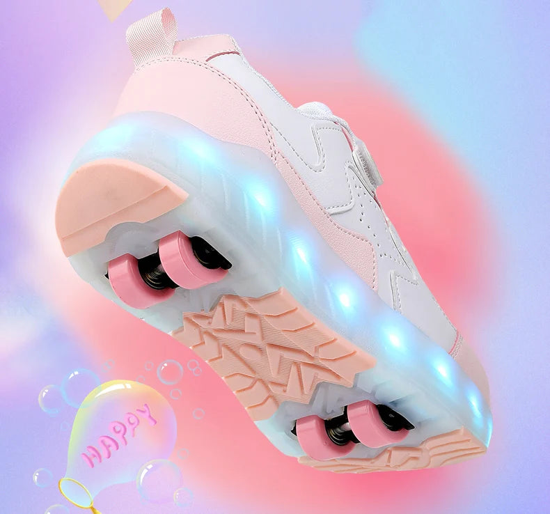 Kids' USB-Charging LED Light-Up Roller Shoes, image 14 of 20