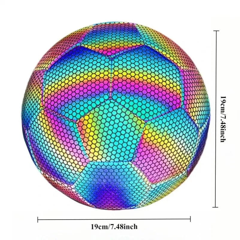 Soccer Reflective Football Luminous Ball Night Outdoor Sports