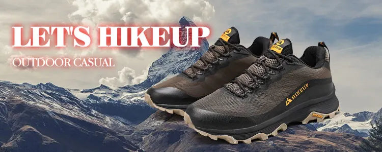 HIKEUP Outdoor Running Shoes Men Women Anti-skid Hiking