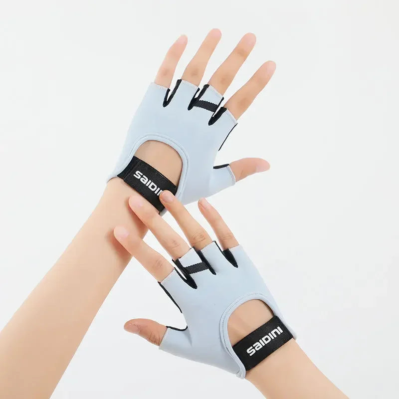 Women's Anti-Slip Gym Gloves, Wrist Strap, image 2 of 7