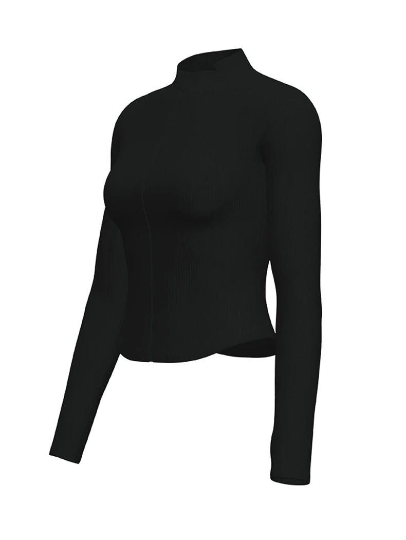 Summer Yoga Coat Women Yoga Fitness Wear Zipper