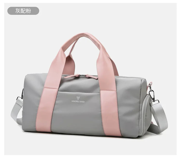 Women's Gym Bag with Separate Shoe Compartment