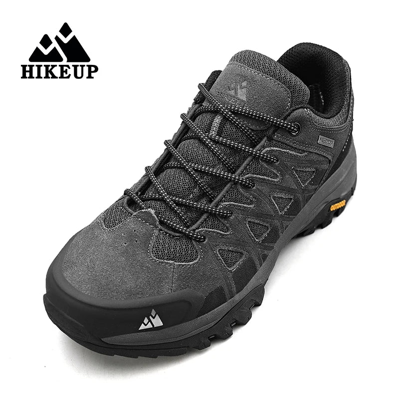 HIKEUP New Arrival Mens Hiking Shoes Breathable Lace