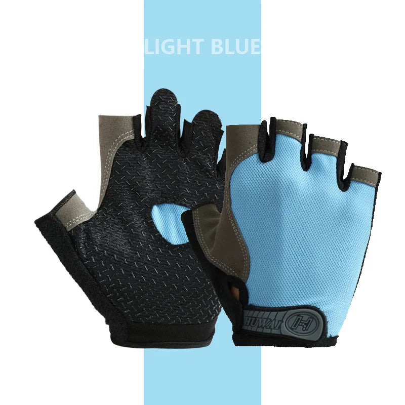 Unisex Half-Finger Anti-Slip Gym Gloves