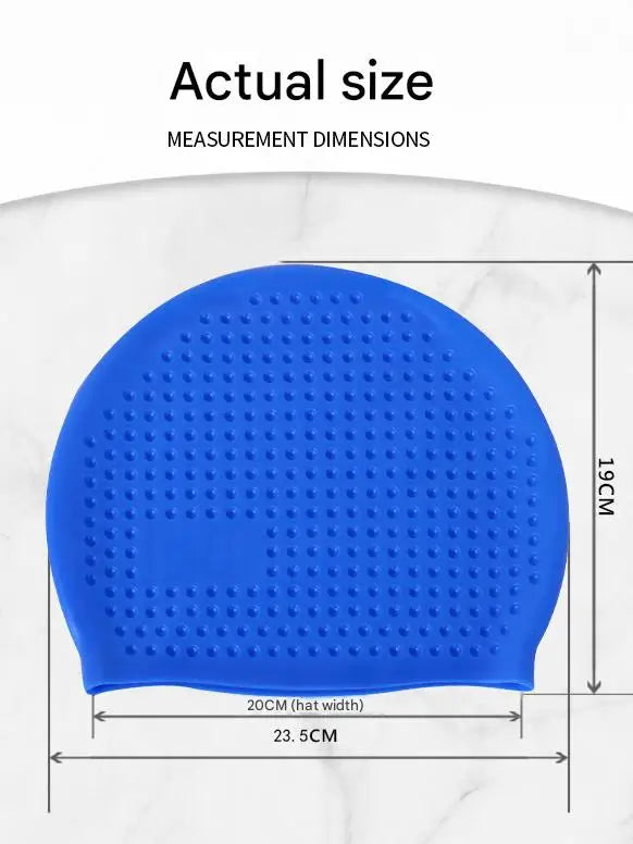 New soft silicone swim cap adult women men,