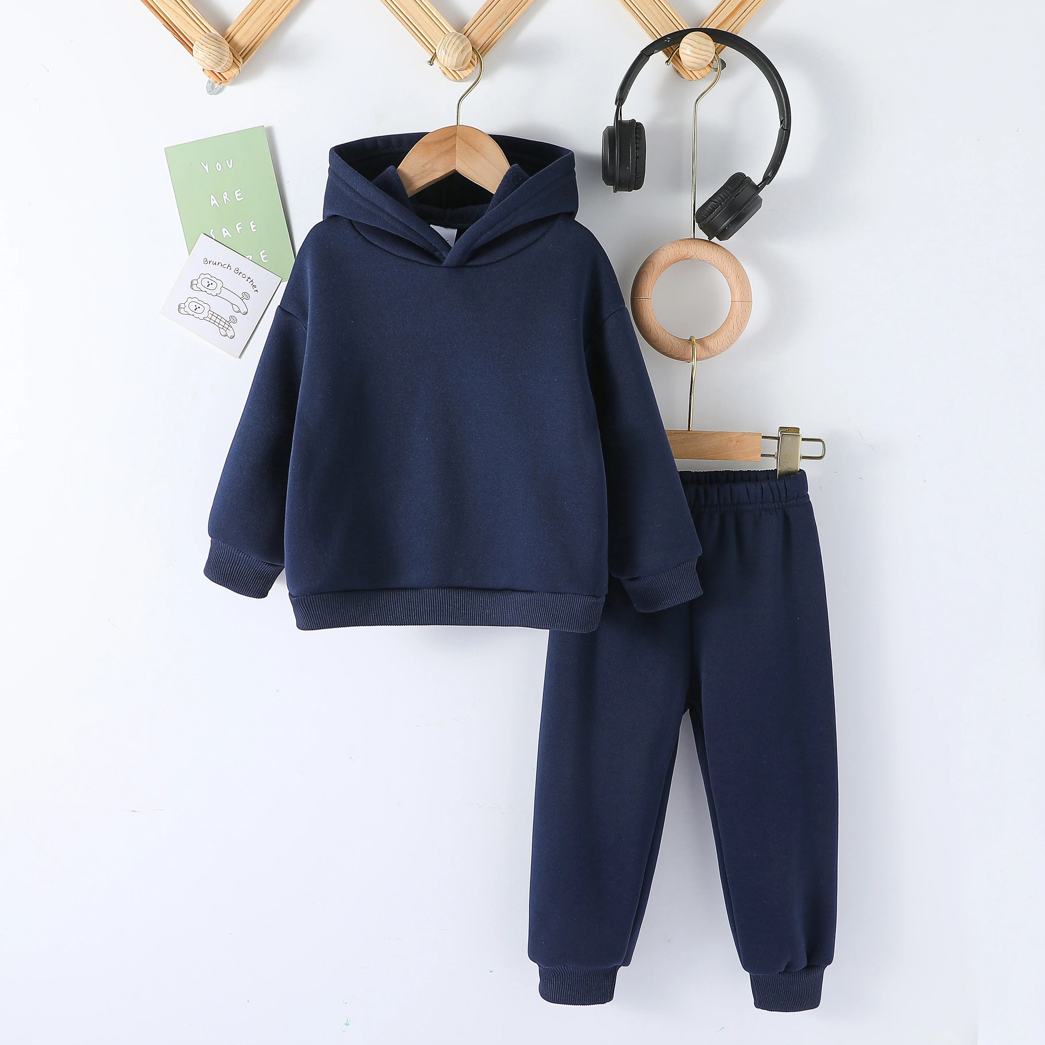 Kids Fashion 2pcs Pullover Hoodie+Pants Suits 1-8Y Years