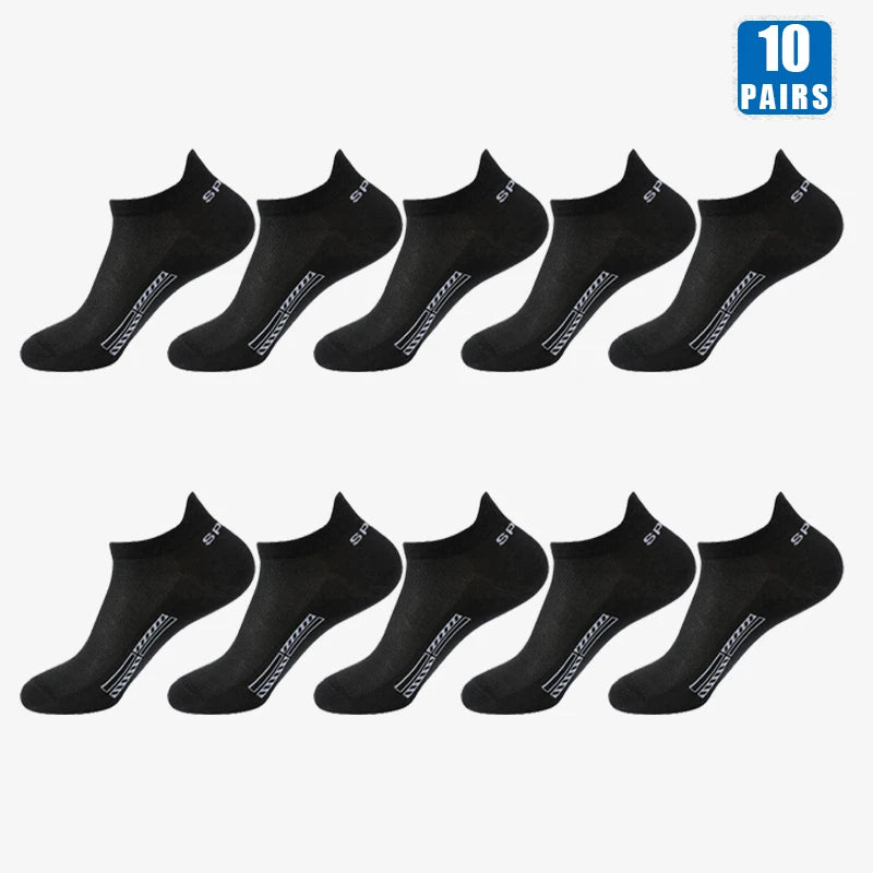 Men's Cotton Short Socks, 5 or 10 Pairs, image 33 of 40