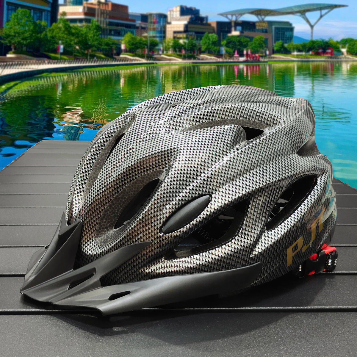 PMT Vented Bike Helmet, Adjustable 56-62cm, image 6 of 20