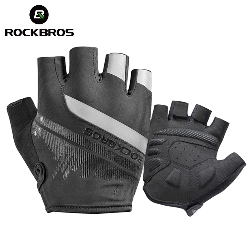 ROCKBROS Cycling Gloves Half Finger Shockproof Wear Resistant
