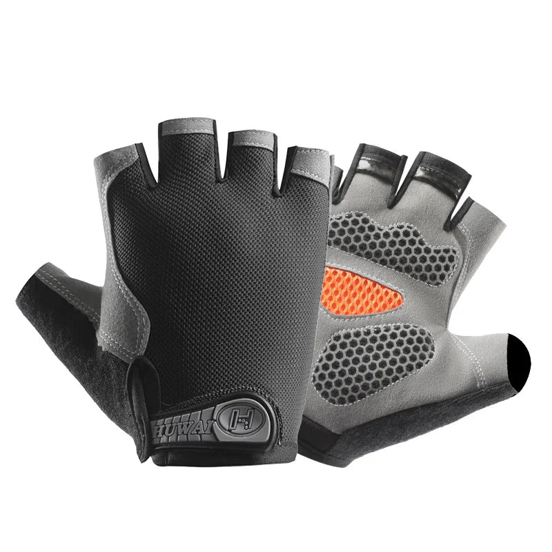 Unisex Half-Finger Anti-Slip Gym Gloves
