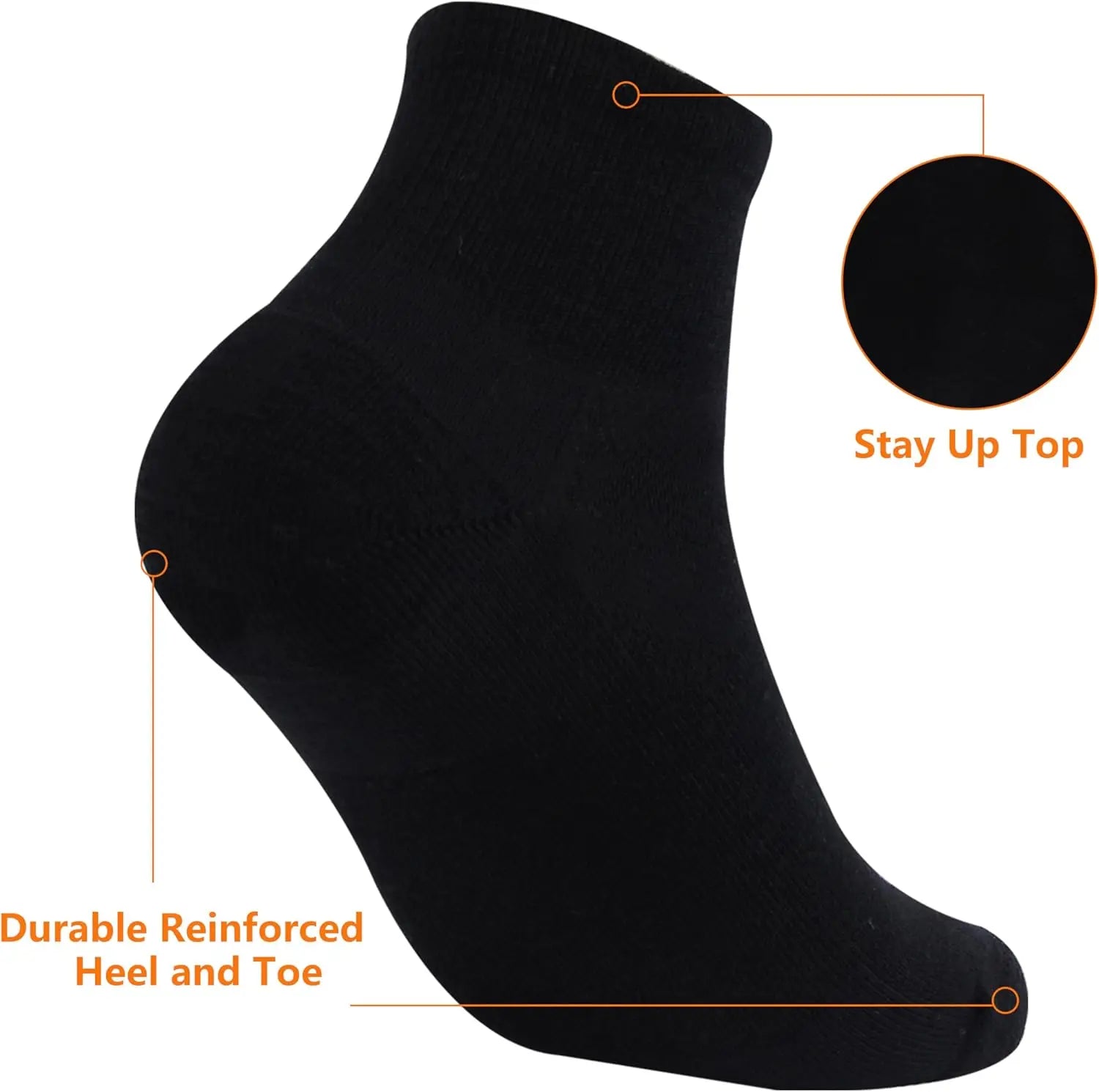 65% Merino Wool Ankle Socks Men Women Merino