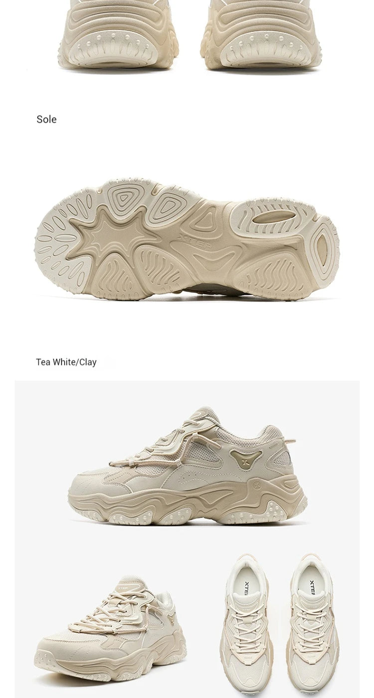 Xtep Volcano Casual Shoes Men 2025 Spring Comfortable