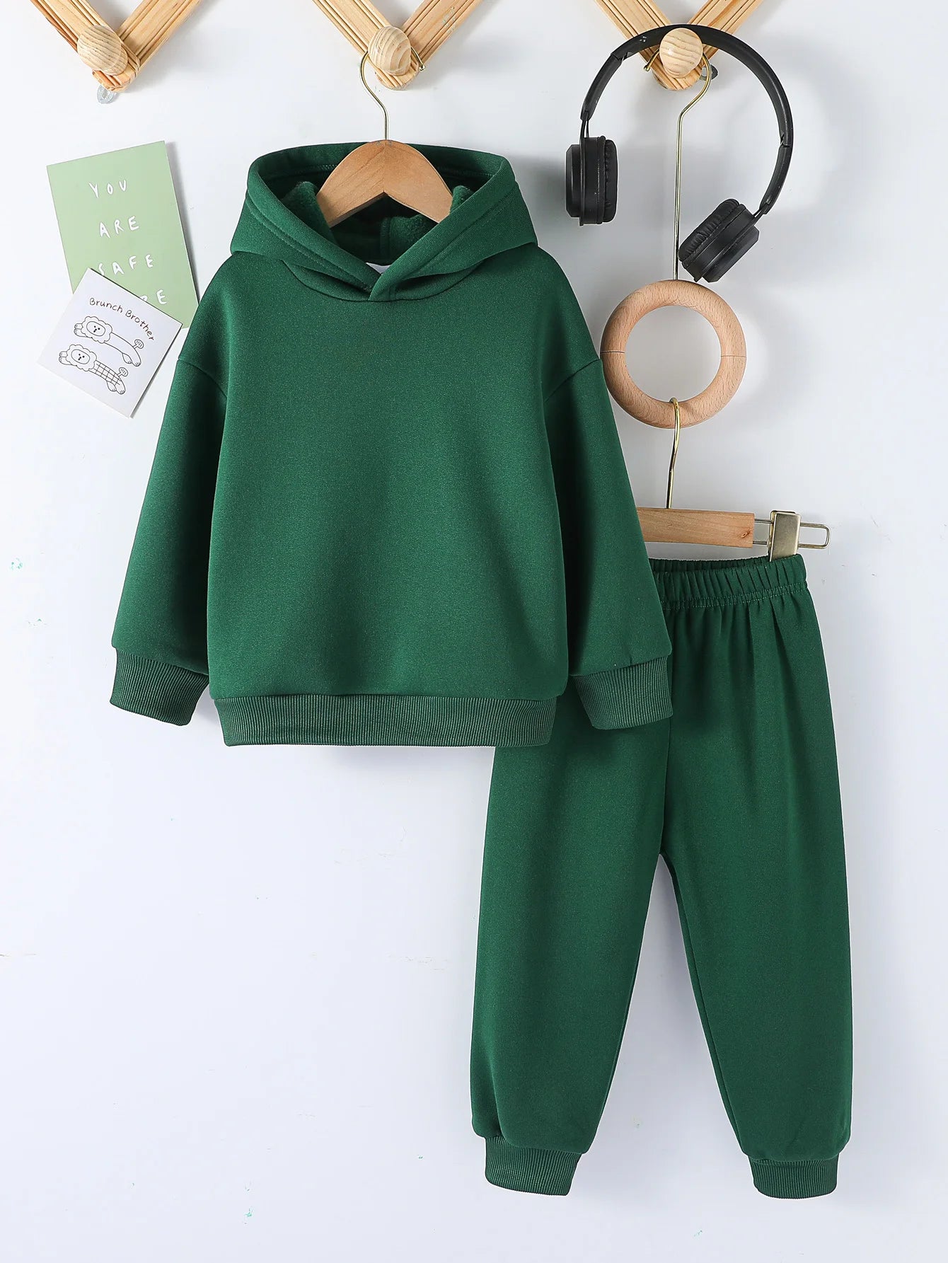 Kids Fashion 2pcs Pullover Hoodie+Pants Suits 1-8Y Years