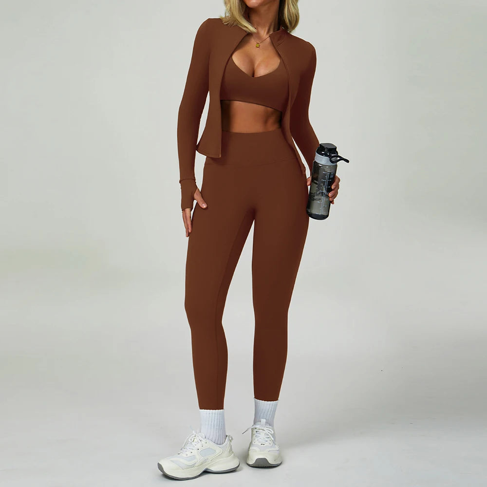 2 Piece Yoga Clothes Women Sport Set Tracksuit