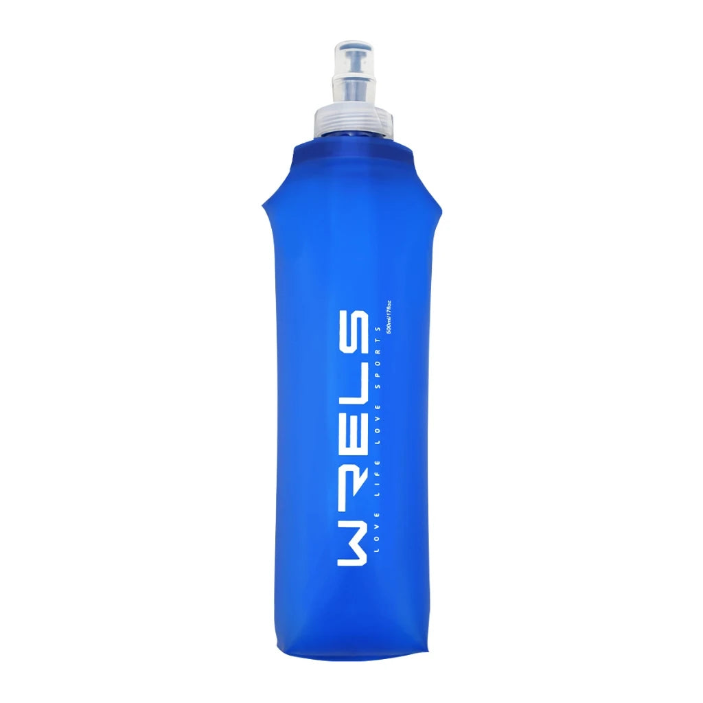 WRELS Folding Water Bottle TPU BPA-Free Collapsible Soft