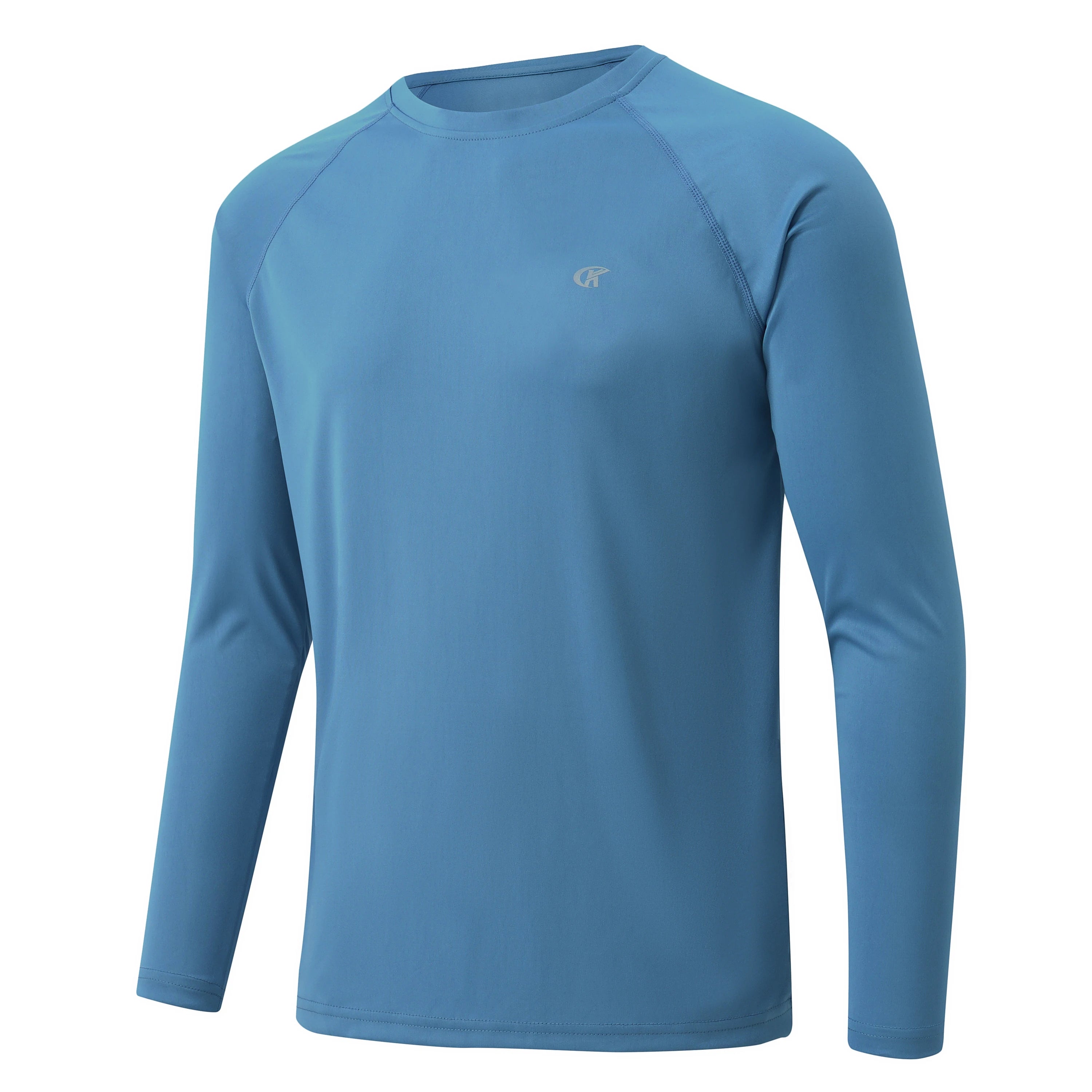 Men UPF 50+ Long Sleeve T-Shirt, Rash Guard