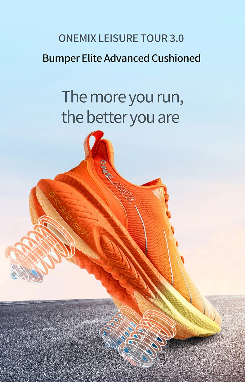 ONEMIX Men's Cushioned Running Trainers